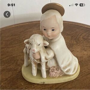 Angel Figurine with Lamb